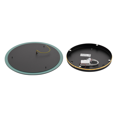 Kinkiet Ścienny Lampa Natynkowa LED 13W 90lm 3000K Ciepła Srebrna Nowoczesna RING MIRROR LED L 10278 Nowodvorski