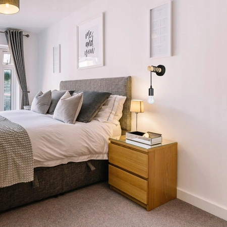 Lampa Ścienna Wisząca Kinkiet Spot E27 Czarny Brązowy Eos Masterled