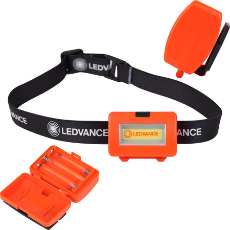 Latarka Czołowa LED COB Na Baterie 3xAAA Lekka 80lm 6500K LEDVANCE