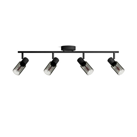 Lampa Sufitowa Reflektor 4x E14 Czarna Palms Philips