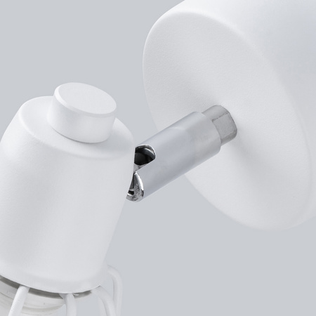 Lampa Ścienna Kinkiet E14 Geometryczna Biała Nowoczesna Artemis Sollux