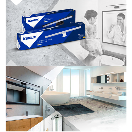 Lampa nad Lustro ASTIM Kinkiet LED Łazienkowa 8W 4000K 590lm 40cm KANLUX