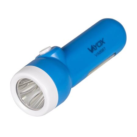 Latarka akumulatorowa Ręczna Dioda LED 100lm 2w1 ze światłem bocznym COB 300lm VAYOX