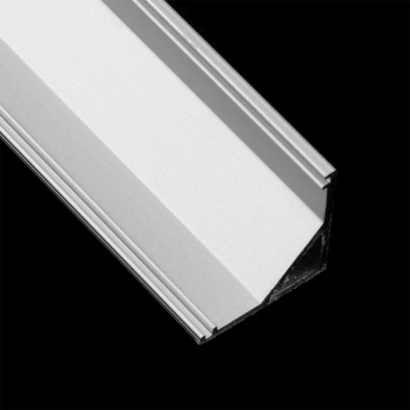Profil Aluminiowy Narożny do LED KM55 Srebrny Natynkowy 1m