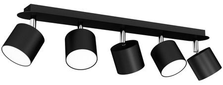 Lampa Sufitowa DIXIE Czarna 5xGX53 Ruchoma Milagro