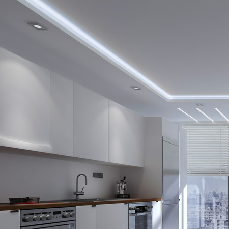 Taśma Pasek LED 28W 2750lm 6500K Zimna 120° Biała IP65 Ściemnialna 12V Sanico Goldlux