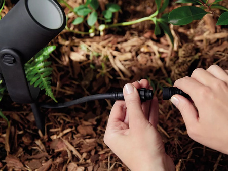 Reflektor Ogrodowy Wbijany LED 15.2W 1060lm IP65 White and Color Ambiance RGB + TW Czarna Inteligentna SMART Zigbee Bluetooth Lily XL Philips HUE