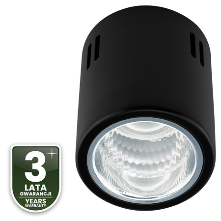 Oprawa Sufitowa Natynkowa Stała Okrągła APUS 10 Spot TUBA Czarna E27