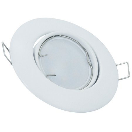 Zestaw 3x Oprawa halogenowa ruchoma GOLDLUX (Polux) okrągła biel + żarówka LED GU10 3,5W