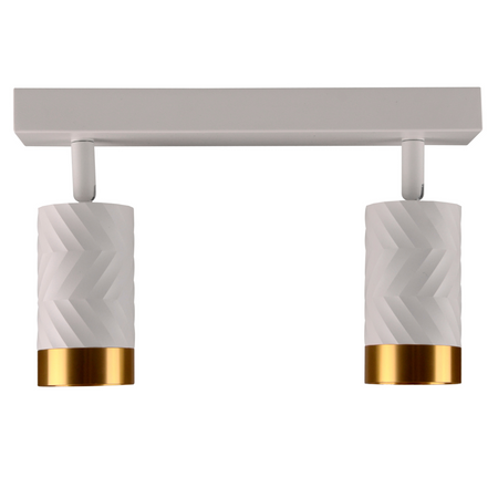 Lampa Listwa Oprawa Sufitowo-Ścienna LED 2 x GU10 ARRAS Biały GOLDLUX (Polux)
