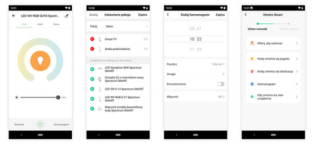 Plafon LED Lampa Sufitowa Natynkowa 24W CCT SPECTRUM SMART TUYA WiFi 39cm