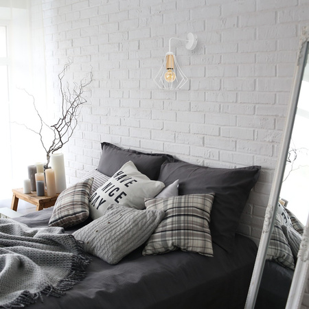 Lampa Ścienna Kinkiet WILL Biała 1xE27 Milagro