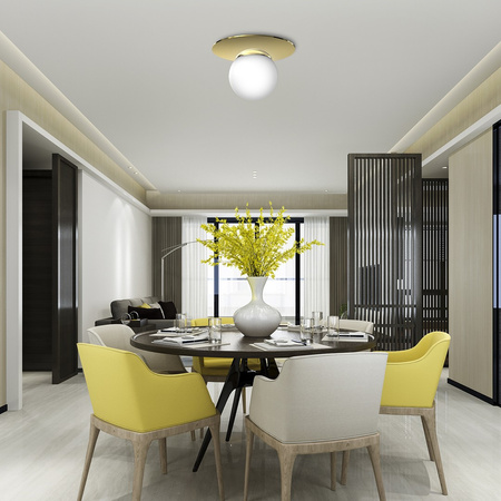 Lampa Sufitowa Natynkowa PLATO 1xE14 Okrągła 14cm Milagro