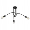 Żyrandol Lampa Oprawa Wisząca Sufitowa Dekoracyjny 3x E27 Czarny Nido Masterled