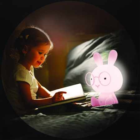 Lampka Dekoracyjna LED 2.5W 59lm Różowa Ściemnialna Królik Sanico Goldlux
