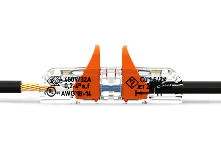 Złączka Instalacyjna Szybkozłączka Przelotowa 221-2411 na Przewód 2x0,2-4mm WAGO