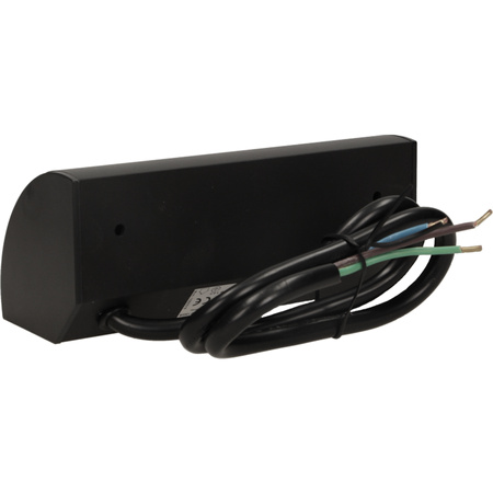 Gniazdo Podwójne Meblowe Elektryczne Narożne Natynkowe Listwa Podszafkowe Czarne ORNO