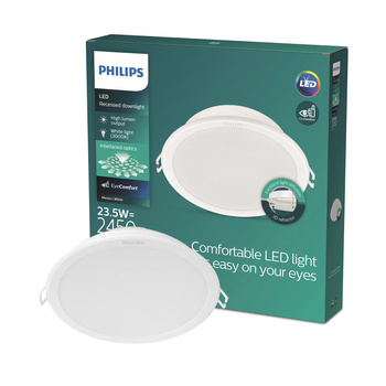 Panel LED Oprawa Podtynkowa Wpuszczana MESON 23.5W 3000K 21.5cm Okrągła Downlight PHILIPS