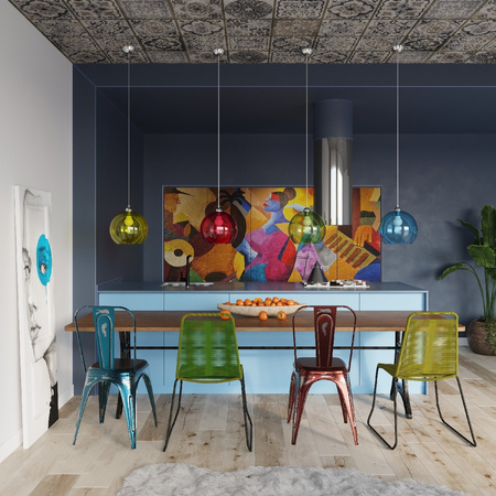 Lampa Sufitowa Wisząca Zwis Kula E27 Okrągła Zielona Minimalistyczna Ball Sollux