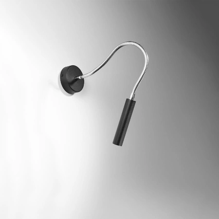 Lampa Ścienna Oprawa Natynkowa Kinkiet G9 SPOT TUBA Reflektor Tubularna Czarna Nowoczesna Axil Sollux