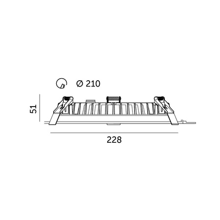 Oprawa Podtynkowa LED NEXEYE NE1 PT 30W Biała 4000K Neutralna KOBI