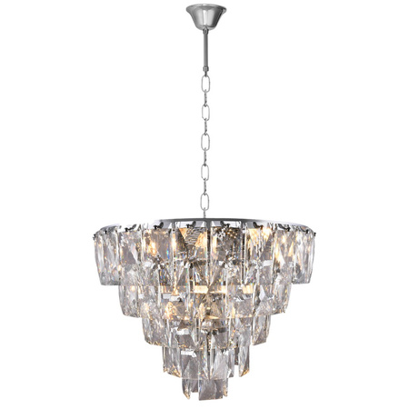 Lampa Wisząca Sufitowa Żyrandol CHELSEA Chrom 6xE14 Milagro