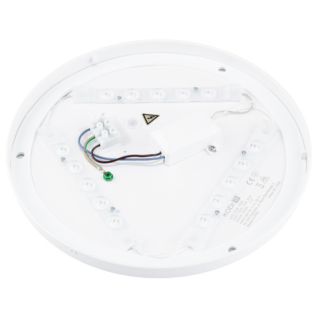 Plafon LED Lampa Sufitowa Natynkowa Łazienkowa 18W 4000K IP44 ZOE Czarna 30cm