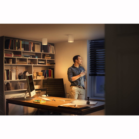 Oprawa Sufitowa Natynkowa LED Spot Pillar Biały 4.2W CCT PHILIPS HUE Bluetooth Zigbee + Przełącznik Dimmer Switch