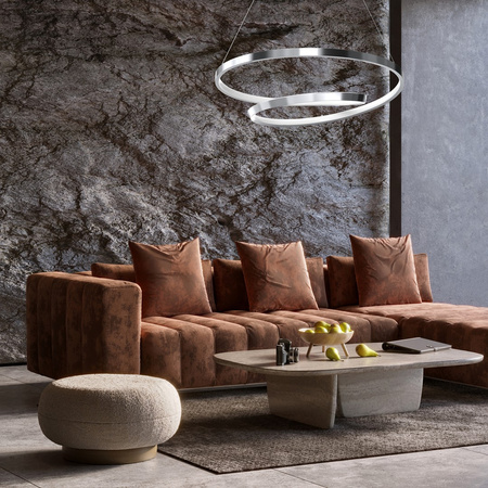 Lampa Wisząca Sufitowa LUCERO Chrom 48W LED Milagro