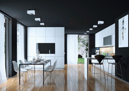 Oprawa Natynkowa Halogenowa SPOT Ruchoma Czarna 4xGU10 STOBI Kanlux