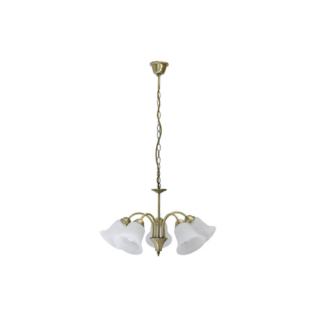 Lampa Sufitowa Wisząca Żyrandol 5x E14 Brązowy Klasyczny Francesca Rabalux