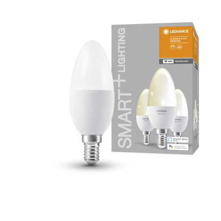 Żarówka LED E14 Świeczka 4.9W = 40W 470lm Ściemnialna SMART+ WiFi Candle Ledvance
