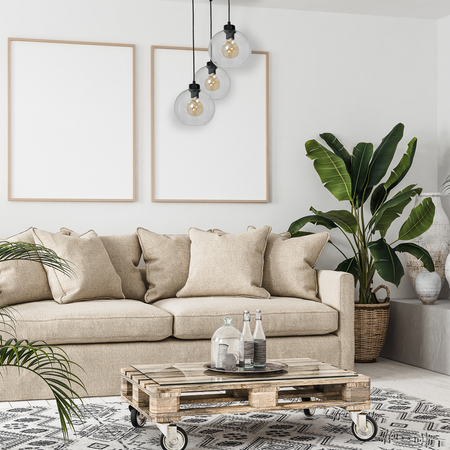 Lampa wisząca SOFIA 3xE27 MLP6582 Transparentny Klosz Kula Milagro Metal + Szkło