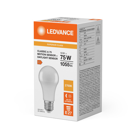 Żarówka LED E27 A60 10W = 75W 1055lm 2700K Ciepła 200° Ledvance