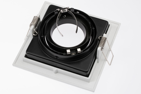 Oprawa HALOGENOWA GEMINUS Podtynkowa Ruchoma KWADRAT Biała GU10