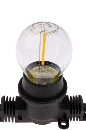 Girlanda Ogrodowa Zewnętrzna Łańcuch Świetlny 10m 20xE27 LED 1,3W Kobi