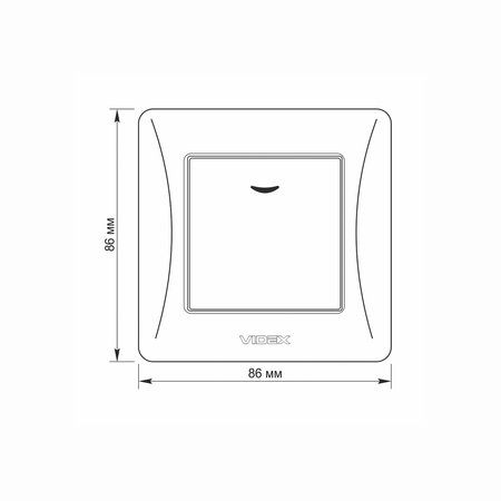 Przełącznik Włącznik 1-biegunowy Podświetlany 10A Natynkowy Biały BINERA VIDEX
