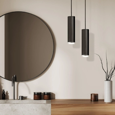 Lampa Sufitowa Wisząca Zwis GU10 Czarna IP44 TURYN Sanico Goldlux