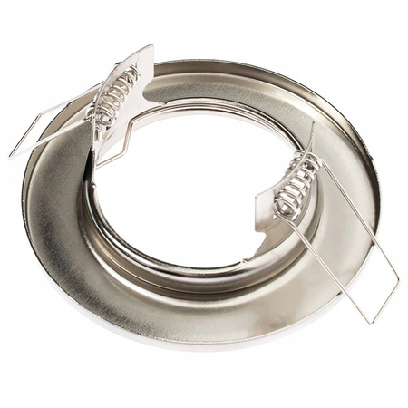 Oprawa HALOGENOWA Podtynkowa Stała Okrągła ARDALI Satyna Blacha MR16 GU10