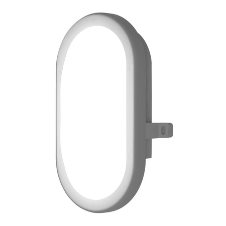 Lampa LED Przemysłowa Zewnętrzna Kinkiet Elewacyjny 11W 840lm 4000K IP54 Biały Z Modułem Awaryjnym Bulkhead Ledvance