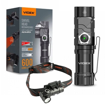 Latarka Czołowa Przenośna 2w1 LED 10W 600lm 7 Trybów Pracy Wodoszczelna IP66 Videx