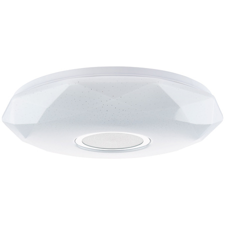 Plafon LED sufitowy łazienkowy 24W 3000-6500K Biały Okrągły Diament 39cm + Pilot