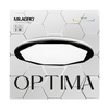 Plafon LED Lampa Sufitowa Natynkowa OPTIMA Czarny 52W LED Ø480 mm Milagro