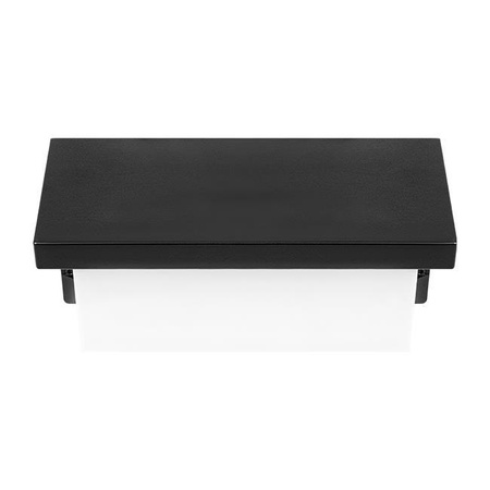 Lampa Ogrodowa LED Kinkiet Elewacyjny 12W Oprawa Architektoniczna Prostokąt Lagos Czarna z Czujnikiem Ruchu