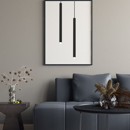 Lampa Wisząca Sufitowa MONZA Czarna 1xG9 max 8W LED Milagro