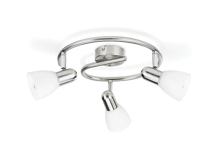 Lampa Sufitowa Reflektor 3x E14 nikiel Burlap Philips