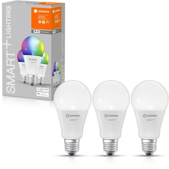 3PAK Żarówka LED E27 A75 14W = 100W 1521lm CCT RGB SMART+ WiFi Ściemniala LEDVANCE