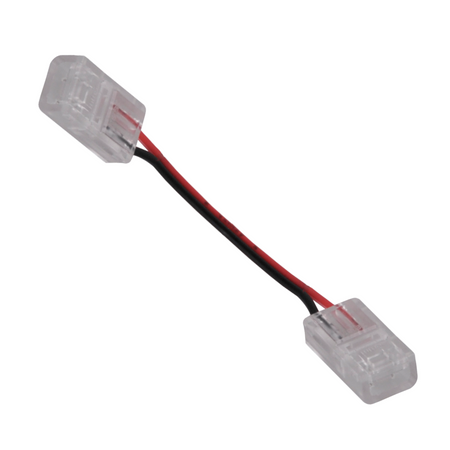 Złączka do Taśm Pasków LED COB Kątowa Elastyczna Dwustronna 2pin 8mm Biała Sanico Goldlux