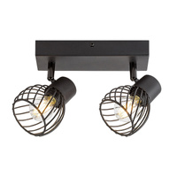 Kinkiet Ścienny Lampa LED Sufitowa SPOT Reflektor Punktowy E14 Czarny Industrialny Aberama Rabalux