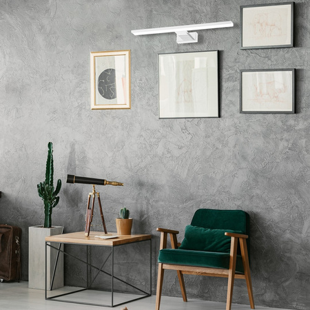 Lampa Ścienna Kinkiet PINTO Biała 12W LED 50cm Milagro